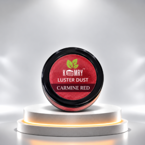 carmine red luster dust jar