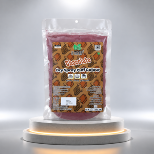 chocolate dry spray puff colour pouch