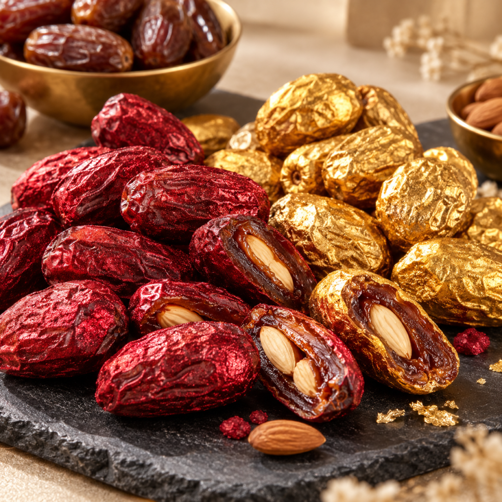 Home Decadent Ruby And Gold Stuffed Dates 9 1024x1024