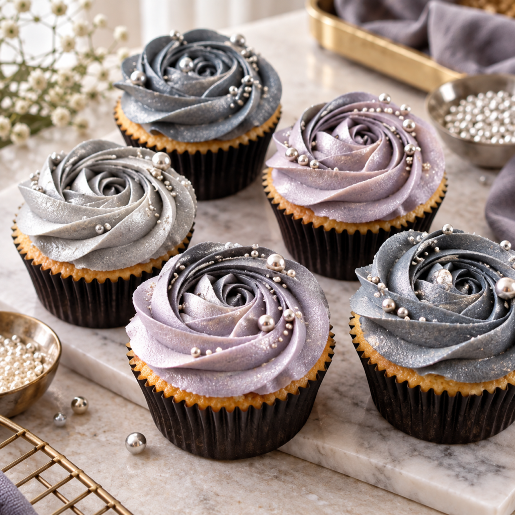 Home Elegant Silver Rose Cupcakes 4 1024x1024