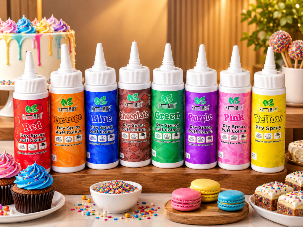 kemry colour spray dessert showcase