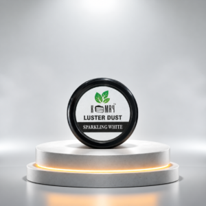 kemry luster dust on glowing podium