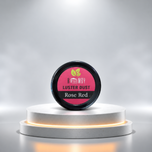 kemry rose red luster dust display
