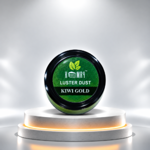 kiwi gold luster dust jar