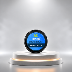 royal blue luster dust display