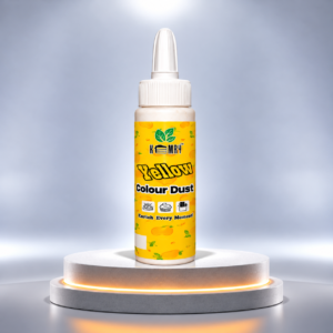 yellow colour dust bottle display